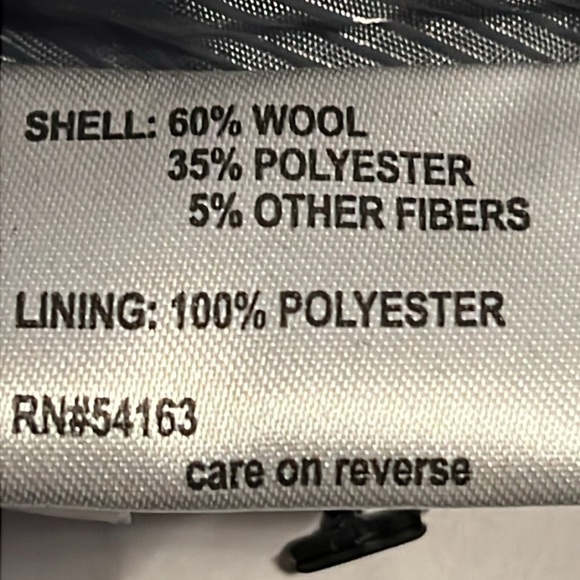 Calvin Klein double breasted gray wool pea coat Sz 12 new - Picture 12 of 13